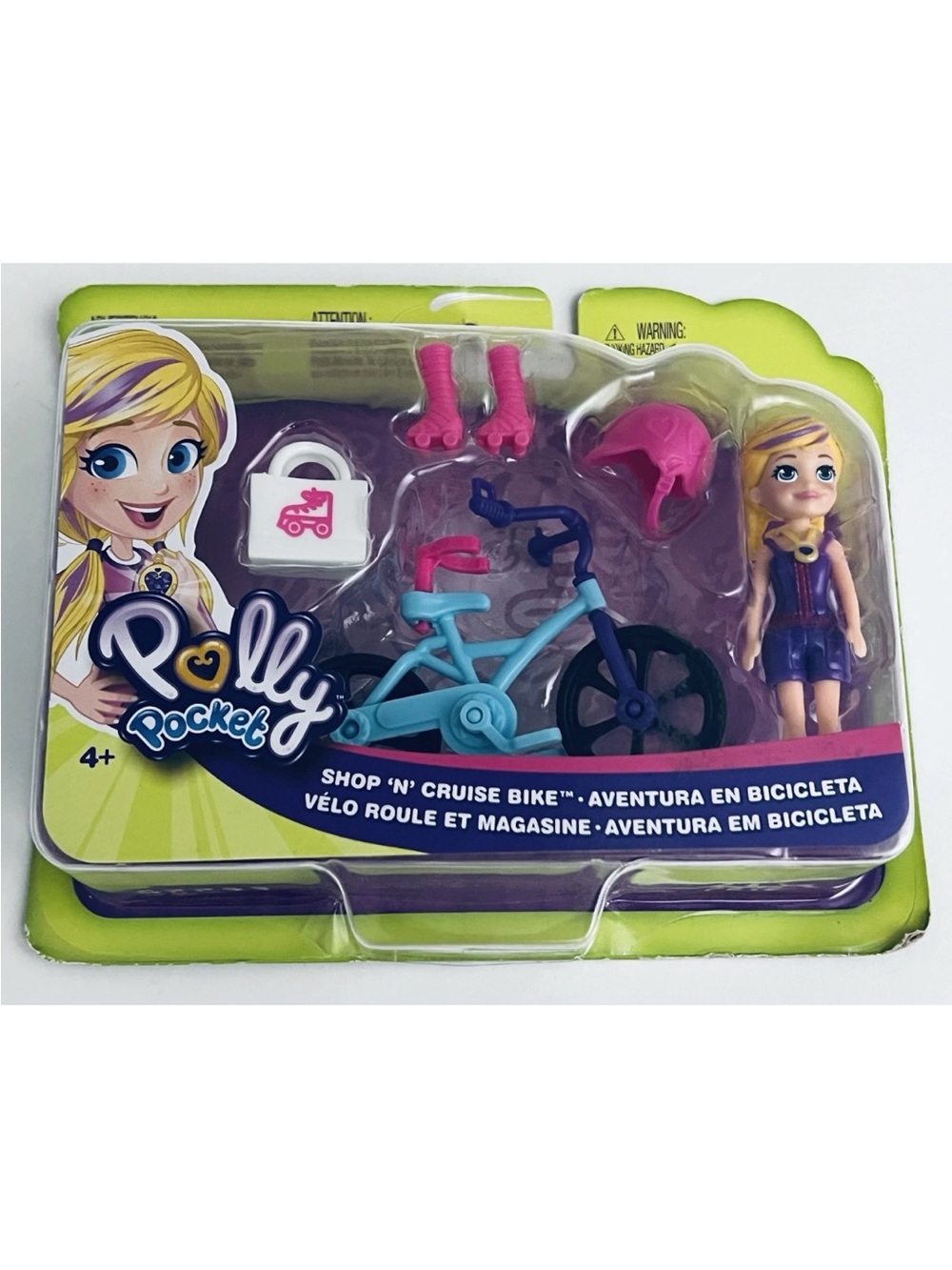 Polly Pocket Shop N Cruise Bike Doll Set Mattel GF93 GF94 New In Box